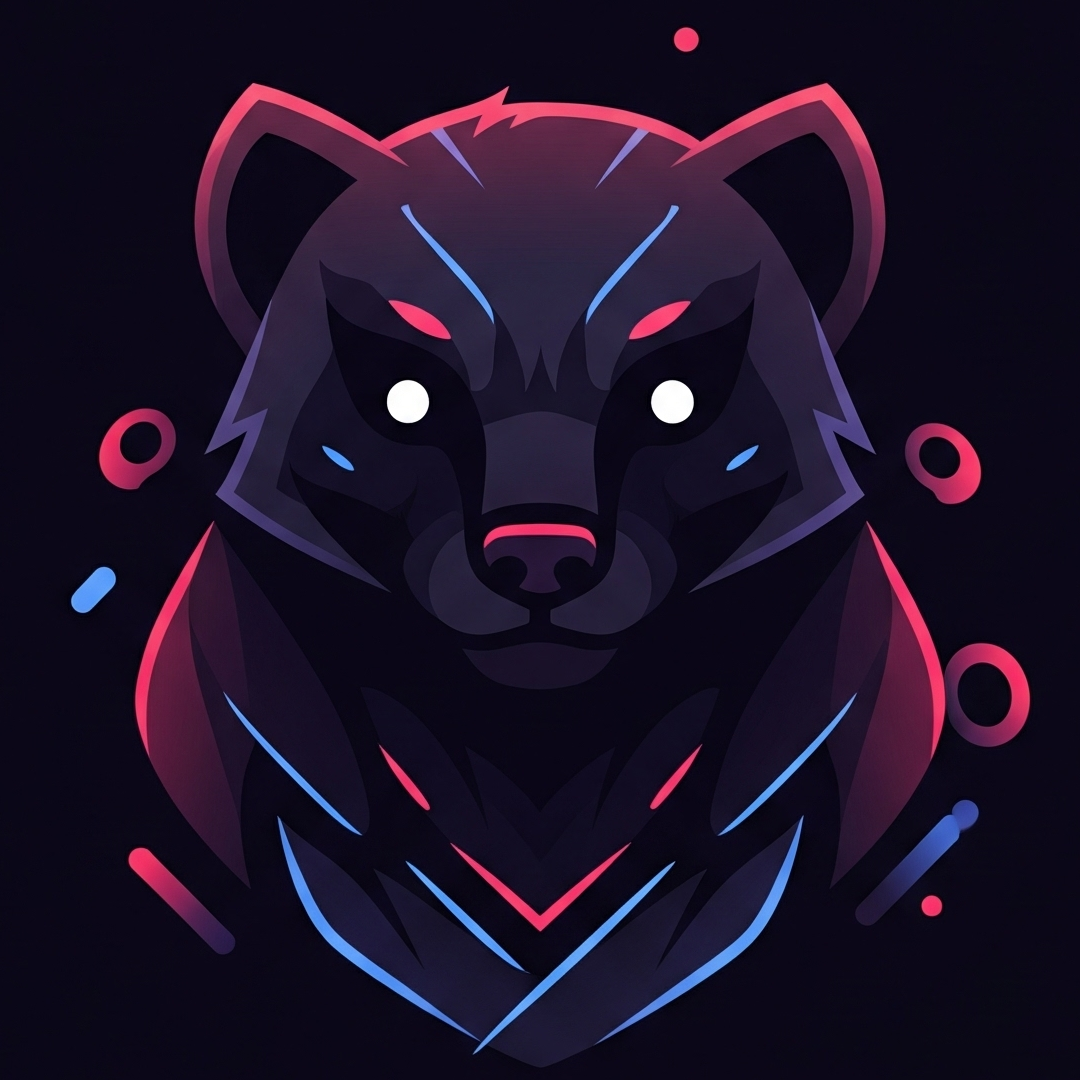 Skunky Bear Software company logo: stylized bear